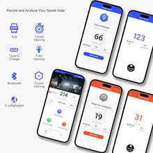 Load image into Gallery viewer, Cordless Skipping Rope with APP,Smart Jump Rope with Built-in Counter and Bluetooth Connectivity, TYPE-C Charging, Rope&amp;Ropeless Modes,Indoor/Outdoor Family Home Gym Equipment for All Ages
