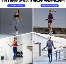Load image into Gallery viewer, Cordless Skipping Rope with APP,Smart Jump Rope with Built-in Counter and Bluetooth Connectivity, TYPE-C Charging, Rope&amp;Ropeless Modes,Indoor/Outdoor Family Home Gym Equipment for All Ages
